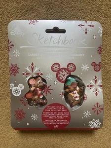 Disney Store Sketchbook Cinderella Jaq & Gus Mice Xmas Clip On Ornament Set NEW - Picture 1 of 10