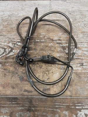 2008 Harley Davidson Electra Glide Ultra Front Braided Disc Brake Lines BR-696 - Image 1 of 4