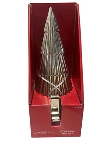 Nuevo En Caja Wondershop Árbol de Plata Navidad Medias Colgador Metal Objetivo (172 - Imagen 1 de 3