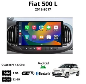 Autoradio stereo Android 9 Pollici per Fiat 500 L Dal 2012 al 2017 - Bild 1 von 7