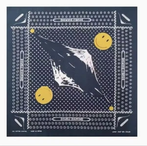 Mt. Fuji Smile Bandana Schal Einstecktuch Vintage Style NEU 21,7 in Quadrat Japan - Bild 1 von 12