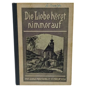 Die Lieberhoret Nimmerauf Vintage German HC Book 1920s Lange Publishing St Louis - Bild 1 von 6