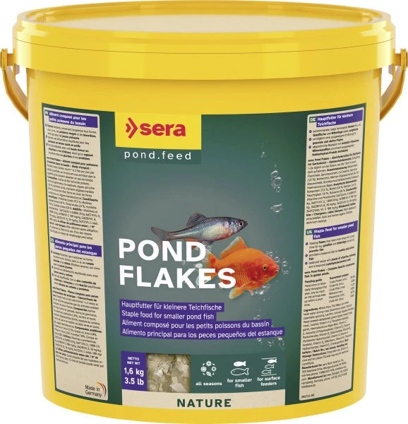 Sera Pond Fischfutter Teich Flakes 10 L  Flocken - Bild 1 von 1