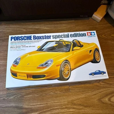 Tamiya Porsche Boxster Special Edition 1/24 Model Kit giallo non assemblato - Immagine 1 di 2