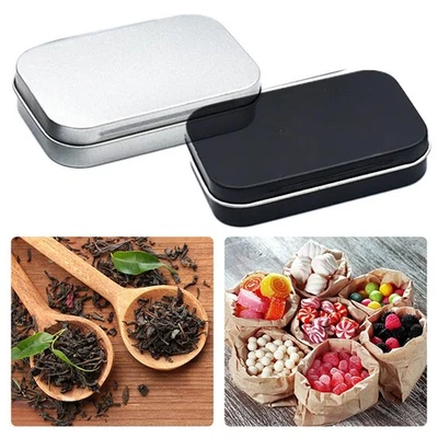 Sturdy Square Tin Container for Storing For Nail Clippers and Other Items - Image 1 of 4