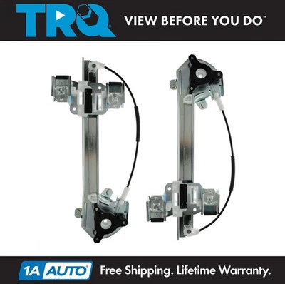 TRQ Rear Door Window Regulator Left & Right Set of 2 for 00-05 Buick LeSabre Foto 1 de 4