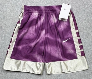 Boy's Youth Nike Dri-Fit Loose Fit Elite Basketball Shorts Purple Size M NWT - Picture 1 of 11