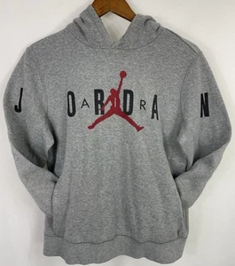 Jumpman YOUTH XL Gray Hoodie with JORDAN Logo Front - Picture 1 of 11