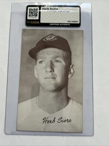 1947 Exhibits Herb Score Logo on Cap VAR. Certified Authentic Graded MBA VG-EX+ - Picture 1 of 6