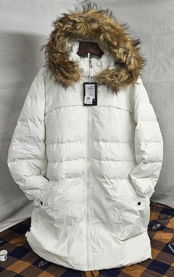 CHERFLY 女式冬季 Puffer 大衣保暖长派克大衣带毛皮... — 第 1/4 张图片