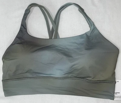 NUEVO CON ETIQUETAS🔅LULULEMON🔅TALLA 4🔅 SUJETADOR ENERGY LONGLINE🔅AUTÉNTICO🔅 VERDE CROMA DRIFT MULTI Foto 1 de 4