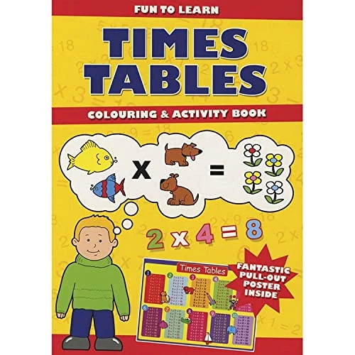 Time Tables Colouring & Activity Books Book The Cheap Fast Free Post - Image 1 of 2