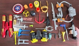 Random Action Figure Toy & Accessories Weapons Lot Imaginext Rangers Super Hero - Picture 1 of 11
