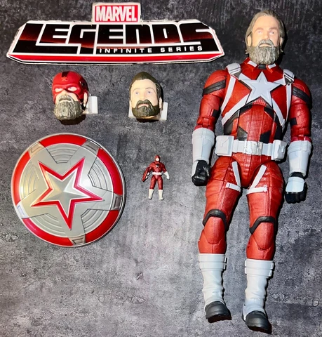 Marvel Legends Crimson Dynamo BAF Series Ultimate Red Guardian Figure & Doll Lot Cover