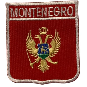Escudo Montenegro Bandera País Nombre Insignia Hierro en Coser Parche Bordado - Imagen 1 de 4