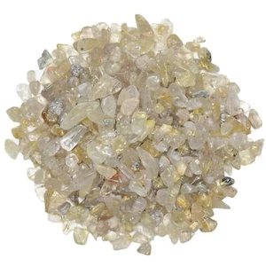 1/2 lb of Tumbled Rutilated Quartz Natural Rock Chips - Bild 1 von 1