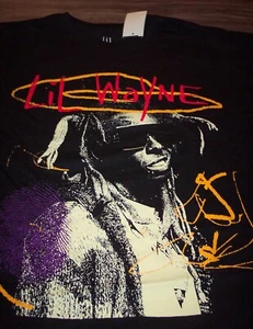 LIL WAYNE T-Shirt MENS Black 2XL XXL NEW w/ TAG Hip Hop Rap - Picture 1 of 3