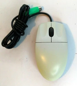 Vintage beige Logitech PS/2 scroll mouse model M-SBF90 - Picture 1 of 4