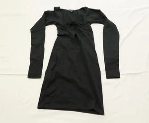 Motel Women's Delray Long Sleeve Bodycon Dress JL3 Lycra Black Size 2XS NWT - Picture 1 of 3