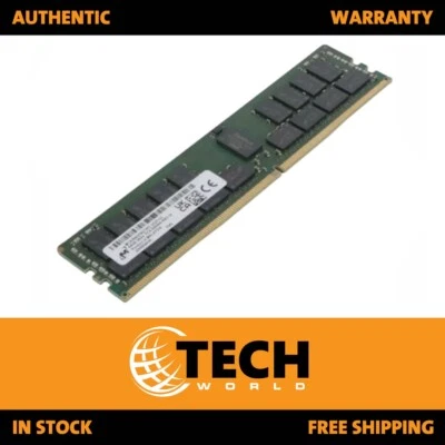 Micron 64GB DDR4-3200 PC4-25600 CL22 ECC RDIMM MTA36ASF8G72PZ-3G2B2 Memory - Image 1 of 2