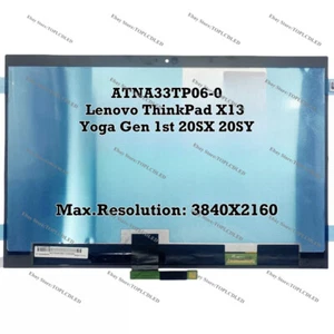 ATNA33TP06-0 OLED Assembly Screen For Lenovo ThinkPad X13 Yoga Gen 1st 20SX 20SY - Picture 1 of 1