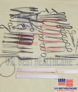 Basic Craniotomy Surgical Spine Orthopedic Instrument Set 40 PCS Quality A+ - Picture 1 of 4