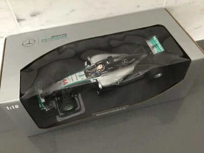 1/18 Hamilton World Champion 2015 USA GP Winner Mercedes AMG W06 Minichamps - Image 1 of 4