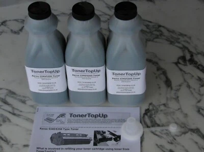 Three Bottles Toner Refill Xerox 4035 5337 5340 5350 5845 Vivace 400 6R396 5R311 - Image 1 of 2