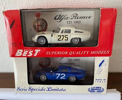 ALFA ROMEO TZ 1 N275 G.P MONZA 1963 SCALA 1/43 e Alfa TZ Targa Florio - Immagine 1 di 4