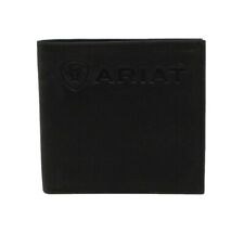 Ariat Men's Embossed Logo Black Bifold Wallet A3546001