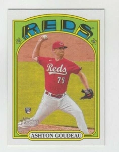 (10) Ashton Goudeau 2021 TOPPS HERITAGE HIGH NUMBER ROOKIE LOT #610 REDS - Picture 1 of 1