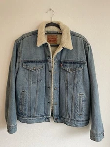 Levi Strauss & Co Damen Sherpa Jeans Jacke L - Bild 1 von 8