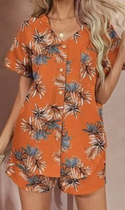 Ekouaer Womens Hawaiian 2 Piece Outfit Size medium - Picture 1 of 5