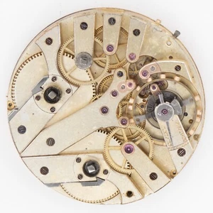 Movimiento Reloj Bolsillo Antiguo Parcial A.C. Gunn 41.2 mm Cuarto Segundo Salto - Imagen 1 de 4
