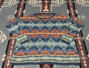 Maglione donna Denim & Supply Ralph Lauren taglia L Navajo maglia azteca M7 - Foto 1 di 7