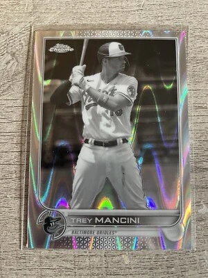 2022 Trey Mancini Topps Chrome Sonic Black & White RayWave #72 - Orioles - Image 1 of 2