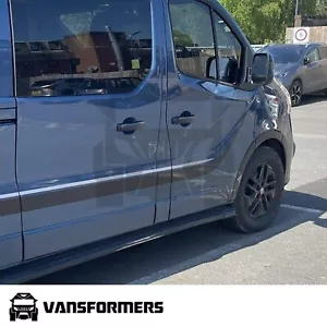 Vauxhall Vivaro 2014-2018 Gloss Black Wheel Arch Trims Fender Flares Upgrade LWB - Picture 1 of 12
