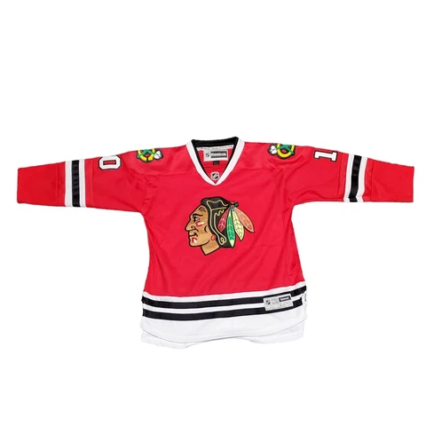 Chicago Blackhawks Jersey L/XL Youth Reebok Patrick Sharp #10 Red NHL Large / XL Cover