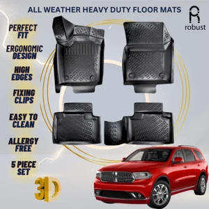 Floor Mats Liners For Dodge Durango 2011-2025 All Weather Heavy Duty 3D Car Rugs - Picture 1 of 9