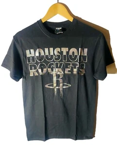UNK Men's Houston Rockets Brushed Aluminum Foil S/Sleeve T-Shirt, Black, Small - Picture 1 of 6