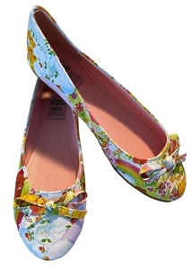 Women’s Care Bear Iron Fist Flat Shoes Ballet Bow Size US7 - Picture 1 of 8