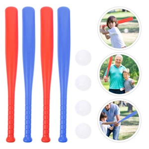4 Sets of Kids Baseball Bat Toy Baseball Bat Yard Game for Kids Baseball Bat Kit - Picture 1 of 12