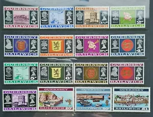 Great Britain Guernsey 1971 16 Values Unmounted Mint. As Picture. - Picture 1 of 1