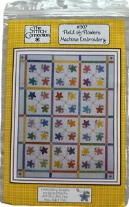 The Stitch Connection Machine Embroidery Field Of Flowers #307 Quilt CD  New - Picture 1 of 2