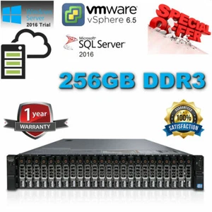 Dell PowerEdge R720XD 2x E5-2630 2,30 GHz 12Core 256GB RAM 2x120GB SSD H710P 1 GB - Bild 1 von 5