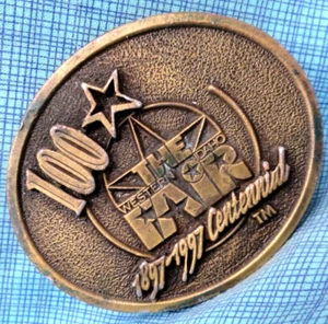 Western Idaho Fair Belt Buckle 100 Year Centennial 1897 1997 Vtg         .TAZ437 - Picture 1 of 7