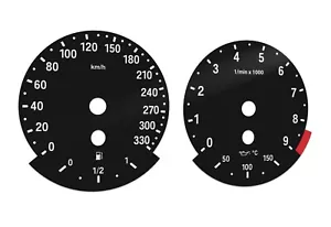 For BMW M3, E90 - Speedometer Dials from MPH to Km/h Cluster Gauges - Picture 1 of 10