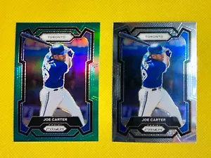 JOE CARTER 2024 Panini Prizm #35 and GREEN PRIZM #35 - Picture 1 of 2