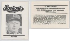 1988 Chattanooga Lookouts Legends Team Issue Al Sima