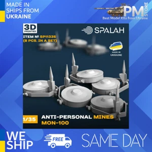 SPALAH 11335 1/35 Minas Antipersonal MON-100 8 piezas Juego de maquetas a escala - Imagen 1 de 2